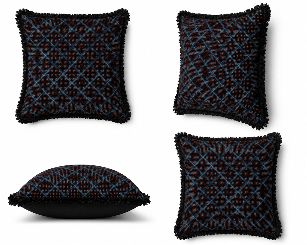 Heritage check cushion