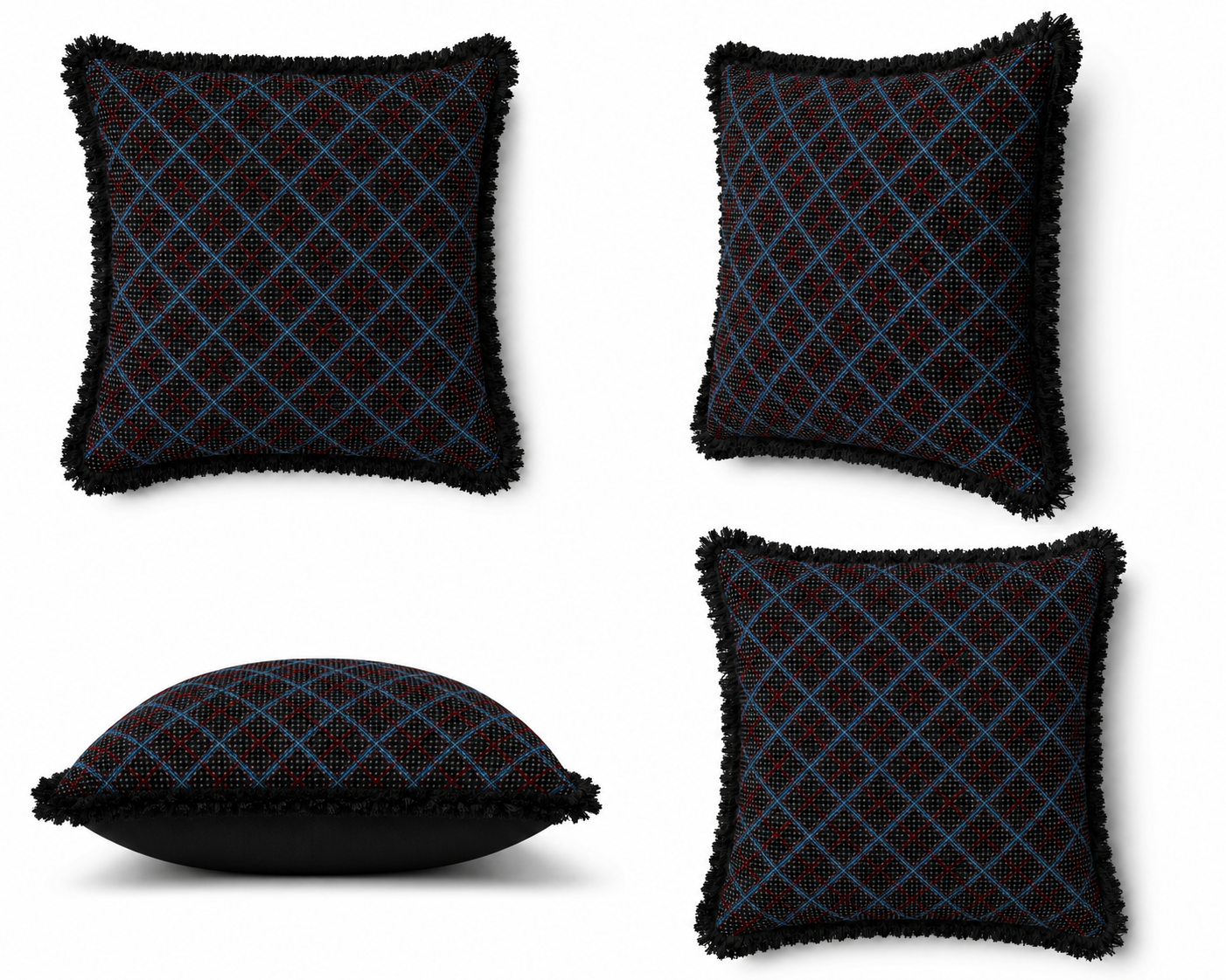 Heritage check cushion