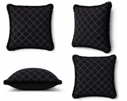 Heritage check cushion