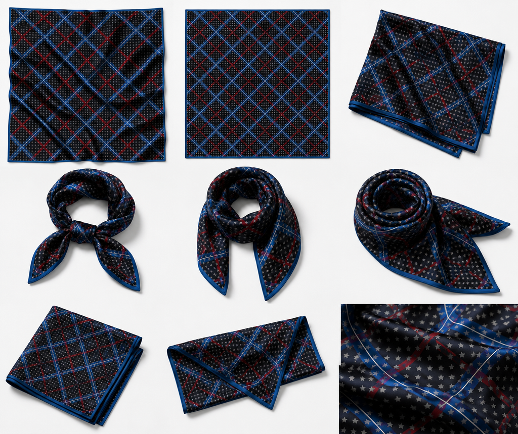 Heritage Check Silk Scarf